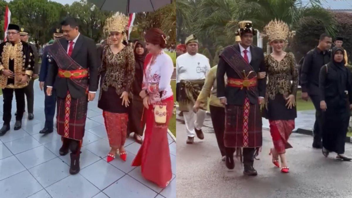 Kahiyang Ayu dan Bobby Nasution pakai baju adat Mandailing