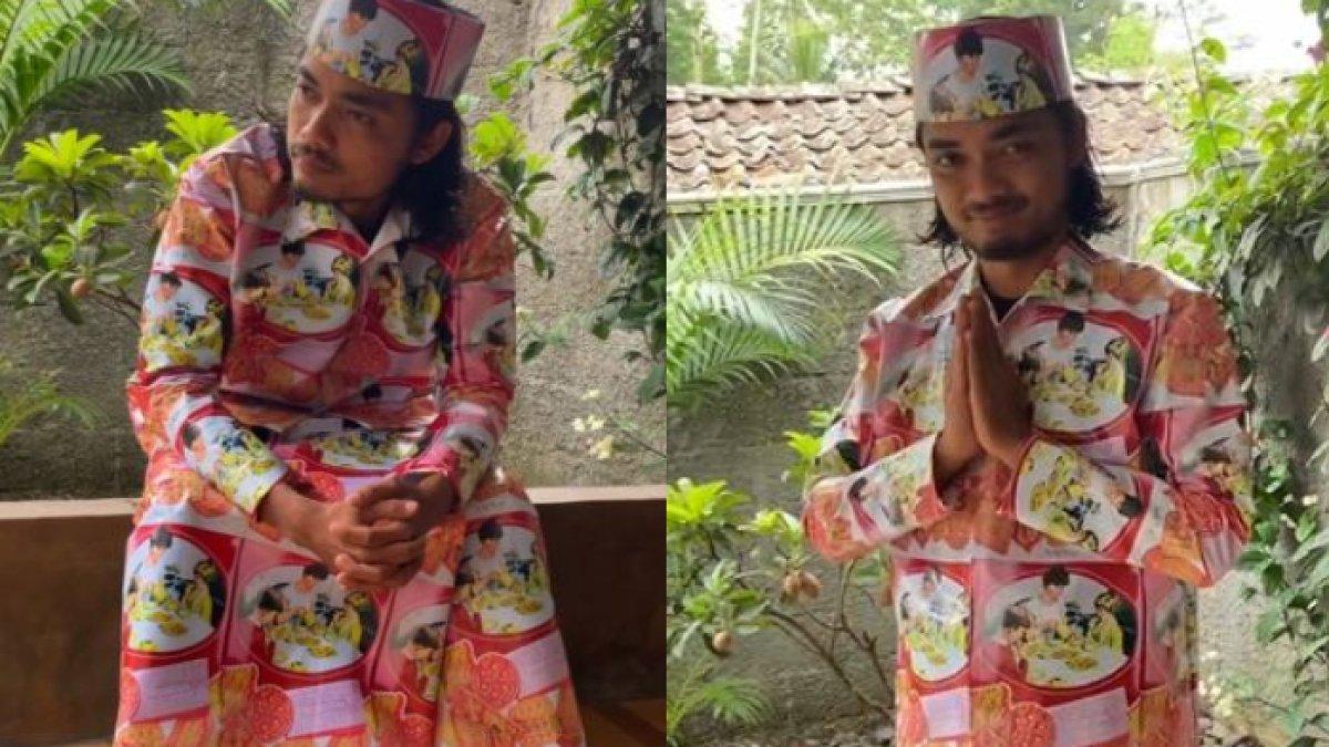 Kaleng Kong Guan yang ikonik telah dicap pada baju Anam Chenel