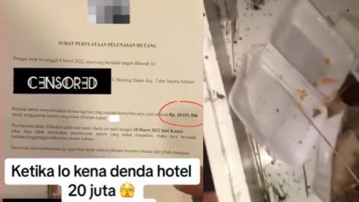 Kamar hotel ditinggalkan tamu dalam kondisi menjijikkan, ibarat kapal pecah, kini tamu didenda Rp 20 juta