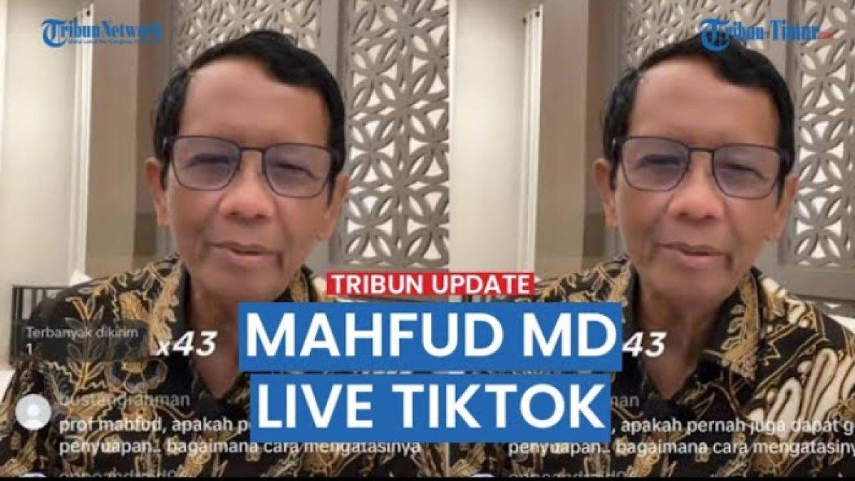 Kampanye Live Tiktok, Cawapres No Urut 3 Mahfud MD Berbagi Inspirasi dan Quotes Inspiratif