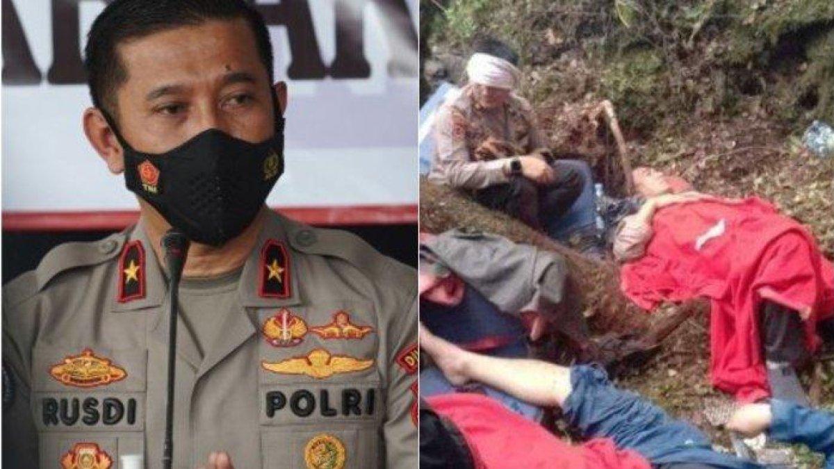 EVAKUASI IRJEN RUSDI - Kapolda Jambi Irjen Rusdi Hartono (kiri) dan kondisi Irjen Rusdi Hartono saat di lokasi helikopter mendarat darurat di hutan Kerinci. Irjen Rusdi Hartono kini menjabat sebagai Kapolda Sulsel.