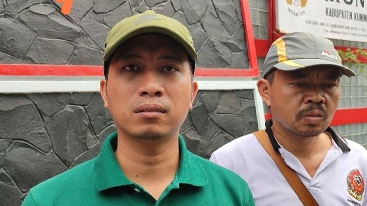 Kasat Reskrim Polres Kuningan AKP I Putu Ika Prabawa menerangkan penanganan kasus Suami bacok istri di Desa Sampora Kecamatan Cilimus Kabupaten Kuningan, Minggu (3/12/2023).