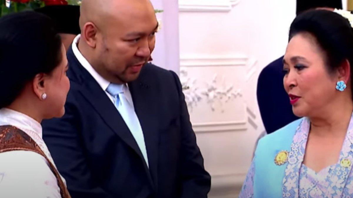 Keakraban Iriana Jokowi, Titiek Soeharto, dan Didit Prabowo dalam momen pisah sambut Joko Widodo-Prabowo Subianto