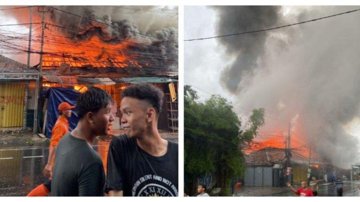 Kebakaran hebat di kawasan Setiabudi, Jakarta Selatan