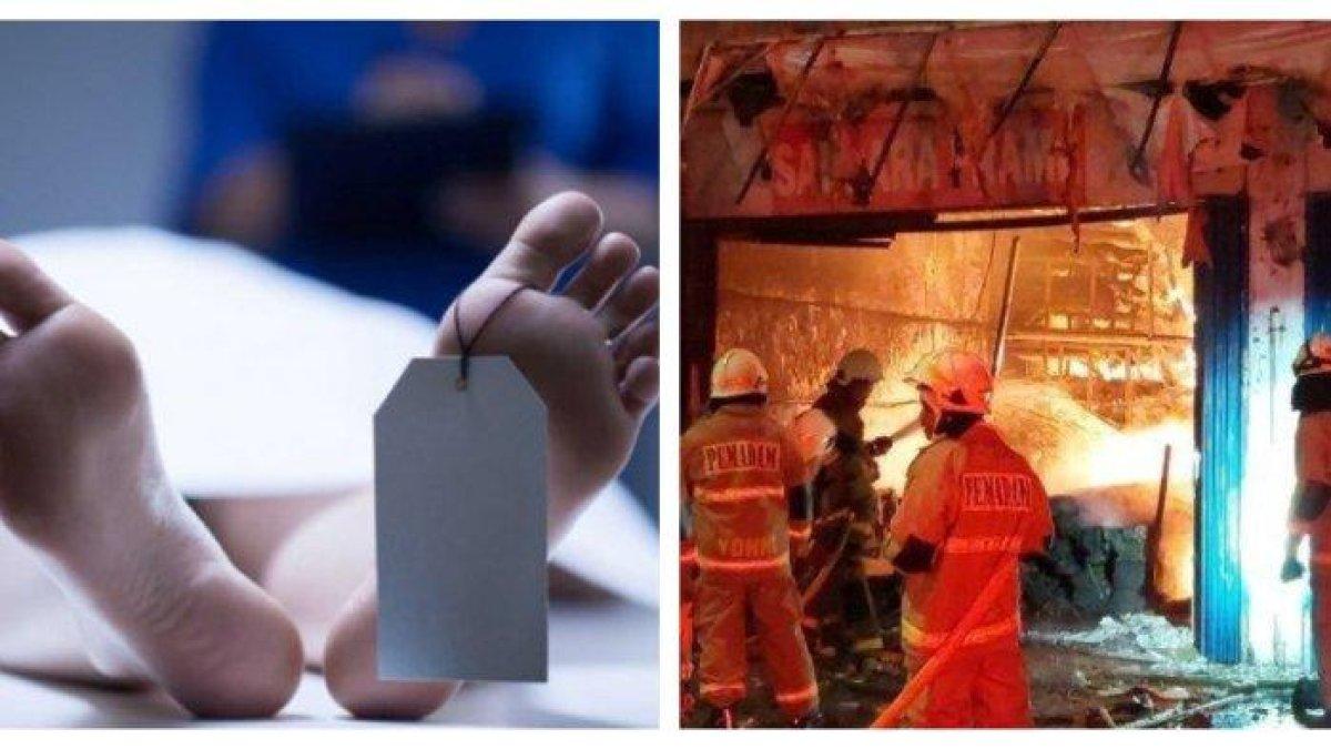 Kebakaran melanda sebuah toko bingkai di Mampang Prapatan, jaksel