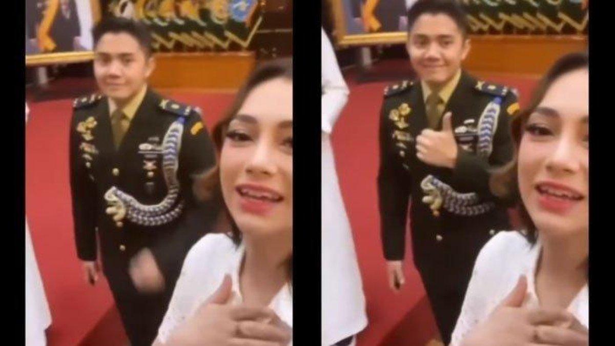 Kebersamaan Celine Evangelista dan Mayor Teddy.