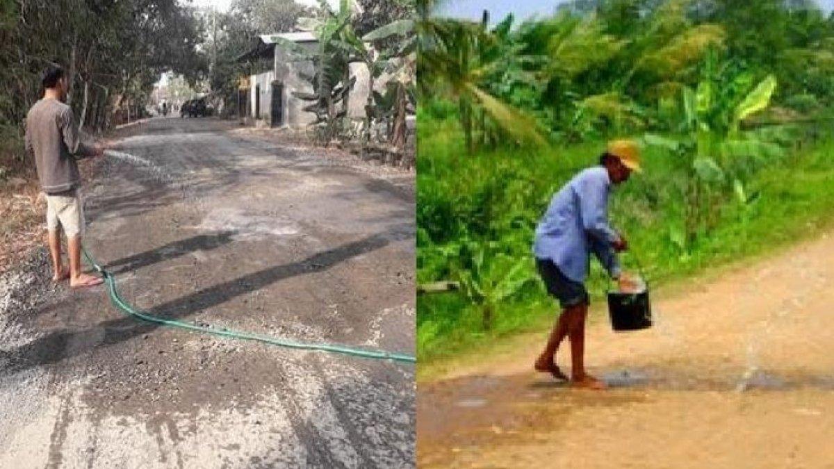 Kebiasaan menyiram jalan ternyata berdampak buruk