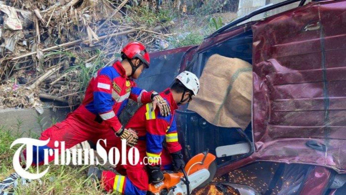 Kecelakaan tunggal di Sukoharjo