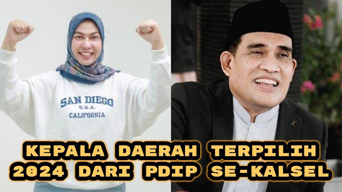 Berikut daftar Gubernur, Bupati dan Wali Kota terpilih dari Partai Demokrasi Indonesia Perjuangan (PDIP) se-Kalimantan Selatan pada Pilkada 2024.