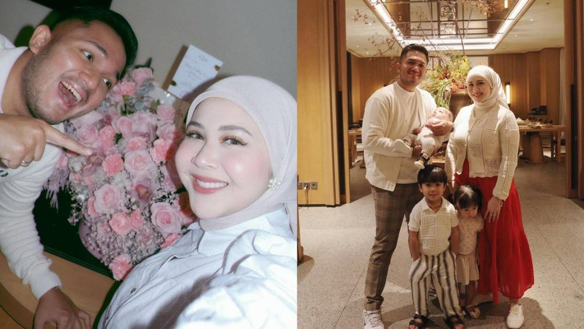 MANTAN AL GHAZALI - Kolase foto Kesha Ratuliu dan suami diambil dari Instagram @kesharatuluiu05. Kesha Ratuliu disebut sebagai cinta monyetnya Al Ghazali