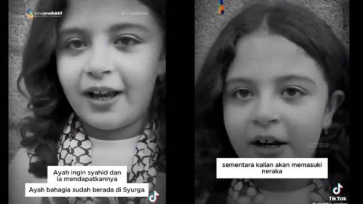 Bocah di Gaza bersyukur ayahnya wafat lantaran harapan sang ayah bisa mati syahid terkabul setelah dibom Israel