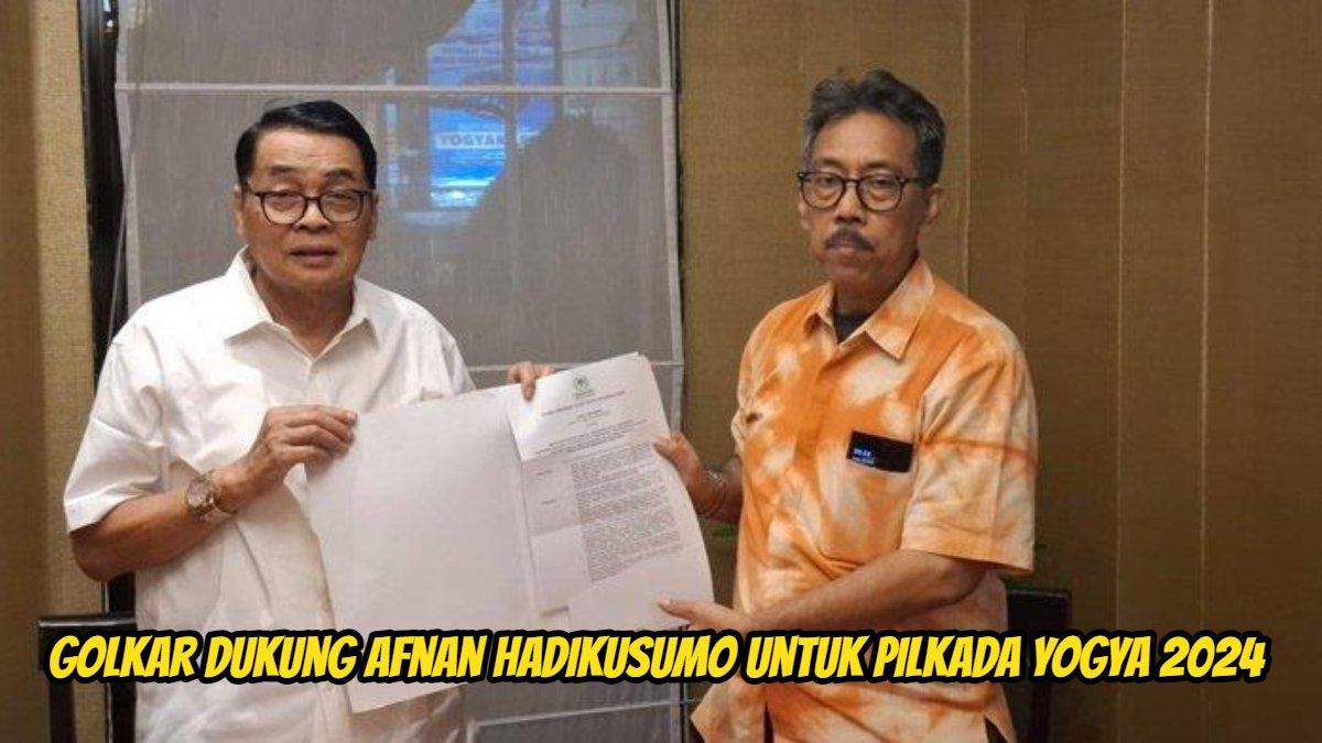 Ketua DPD Golkar DIY, Gandung Pardiman dan Afnan Hadikusumo sebagai bakal calon Wali Kota Yogyakarta