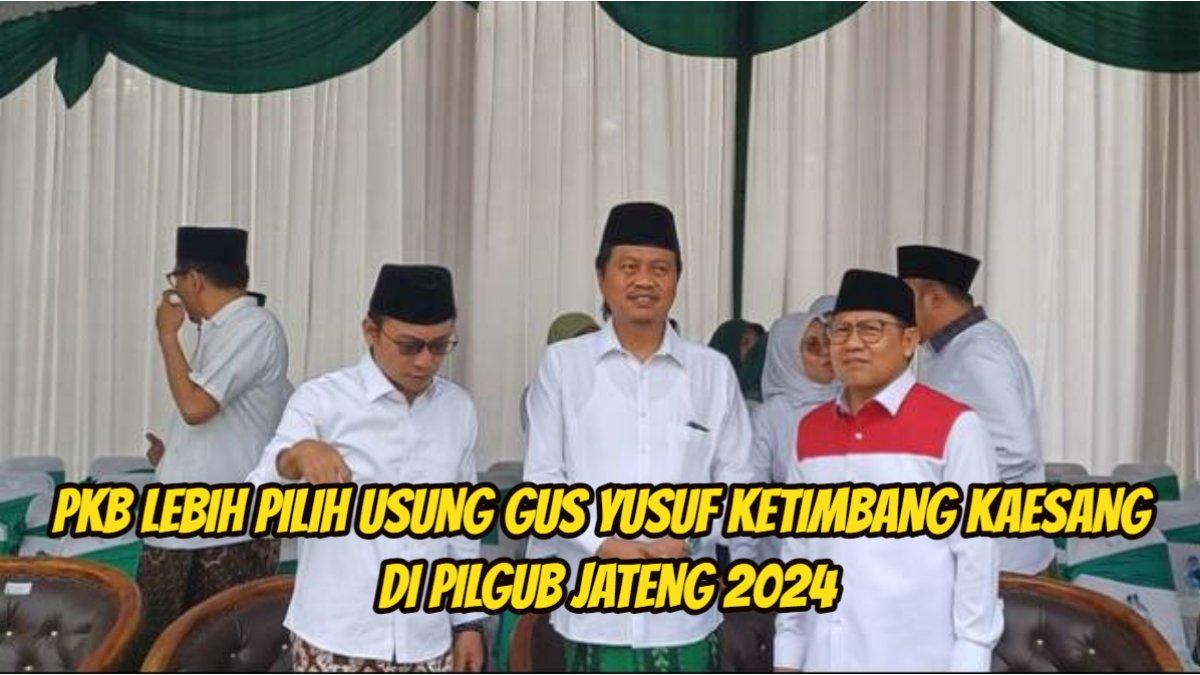 Ketua DPW PKB Jawa Tengah, Muhammad Yusuf Chudlori (tengah) atau Gus Yusuf bersama Muhaimin Iskandar alias Cak Imin