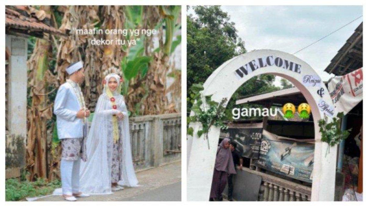 KISAH PENGANTIN - Viral, Kisah Pengantin Kecewa dengan Dekorasi Pernikahan Tak Sesuai Ekspektasi: Bagusan Dekor 17 Agustusan
