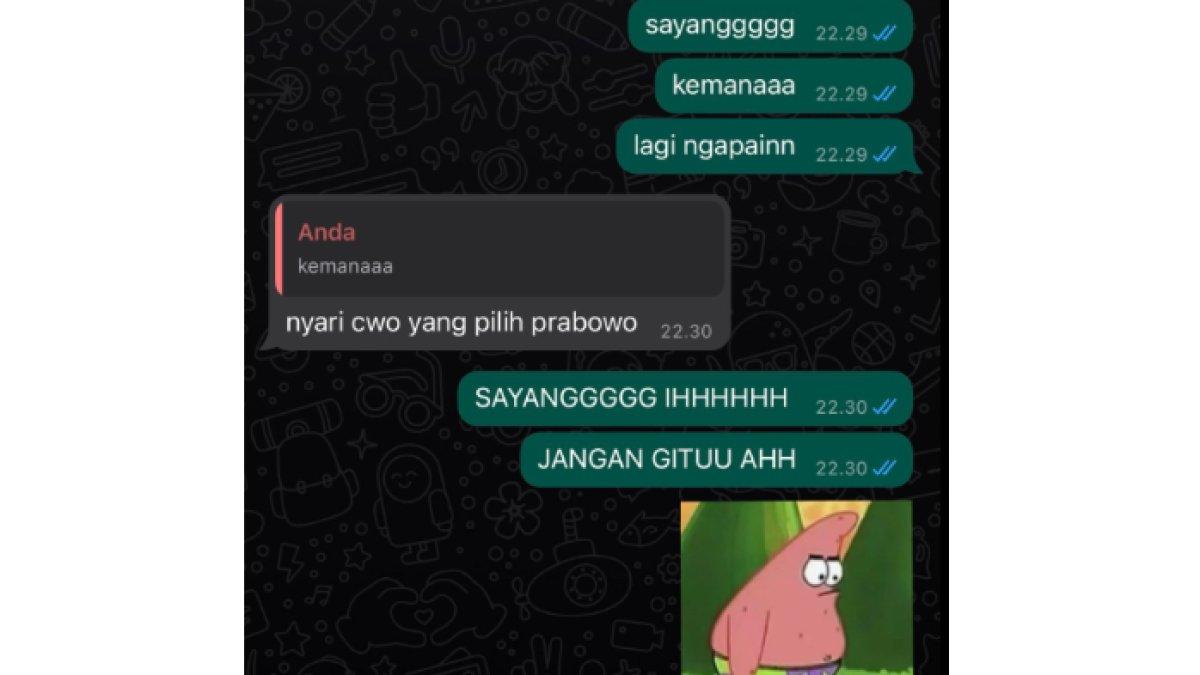Kisah pasangan kekasih beda pilihan Capres