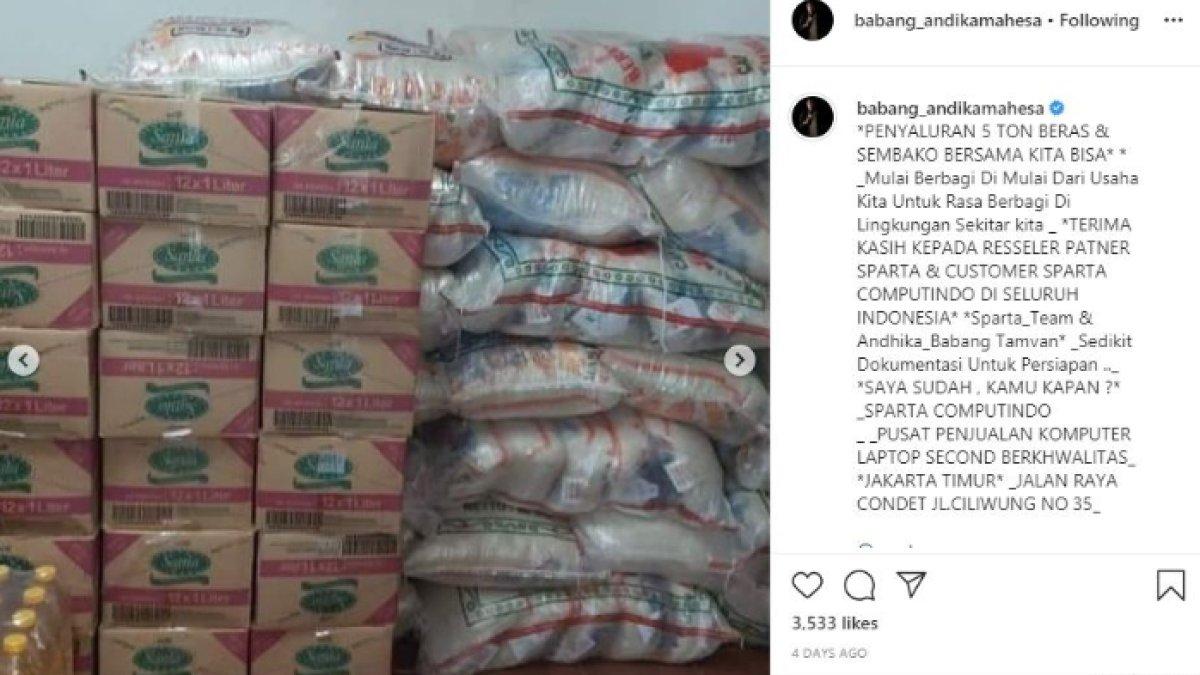 Kisah sukses Andika Kangen Band dalam berbisnis beras, seminggu laris hingga 20 ton