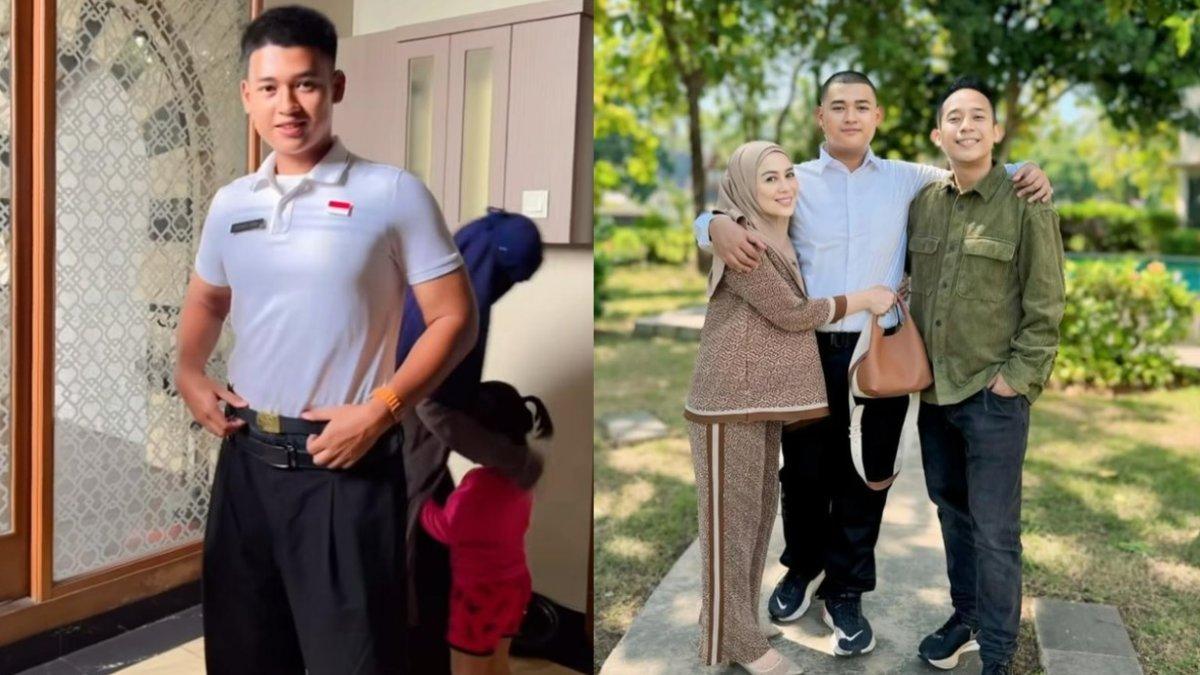 PASKIBRAKA 2025 - Kolase foto Fabian M Yahva diambil dari Instagram. Fabian adalah putra sulung Denny Cagur yang menjadi calon Paskibraka 2025