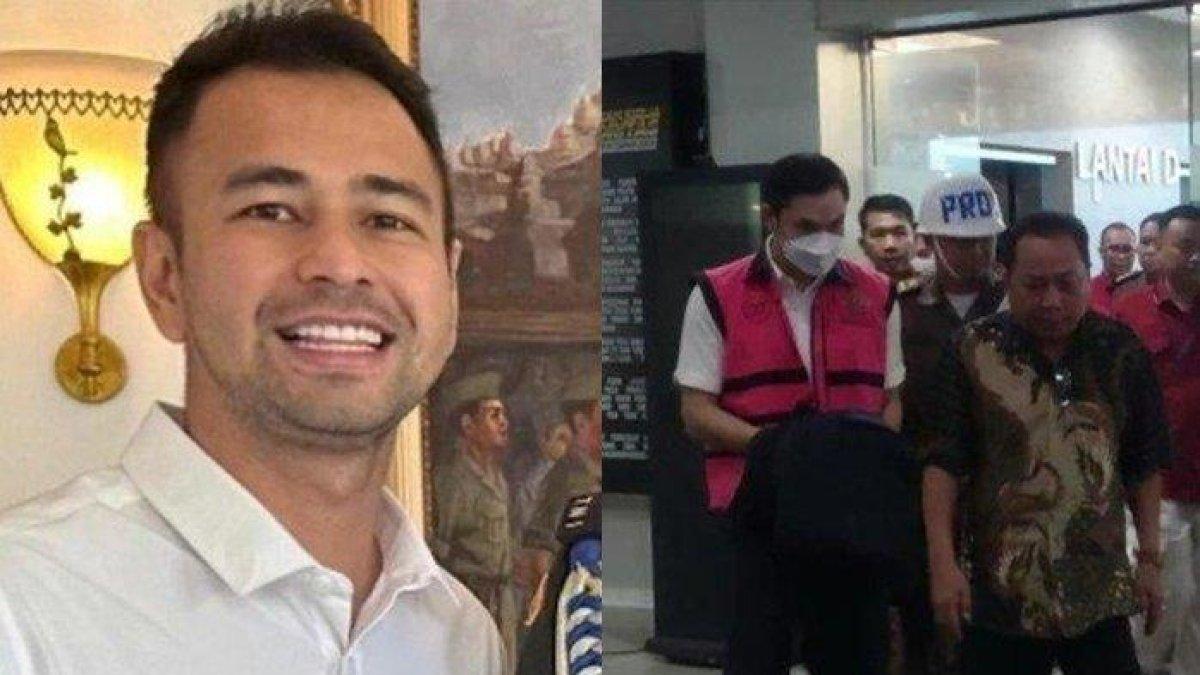 Kolase foto Raffi Ahmad dan Harvey Moeis.