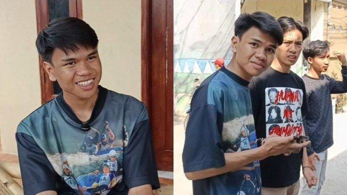 SOSOK KETUA RT GEN Z - Kolase foto Sahdan Arya Maulana, pemuda 19 tahun yang menjabat sebagai ketua RT 07 RW 08 Kelurahan Rawa Badak Selatan, Koja, Jakarta Utara.