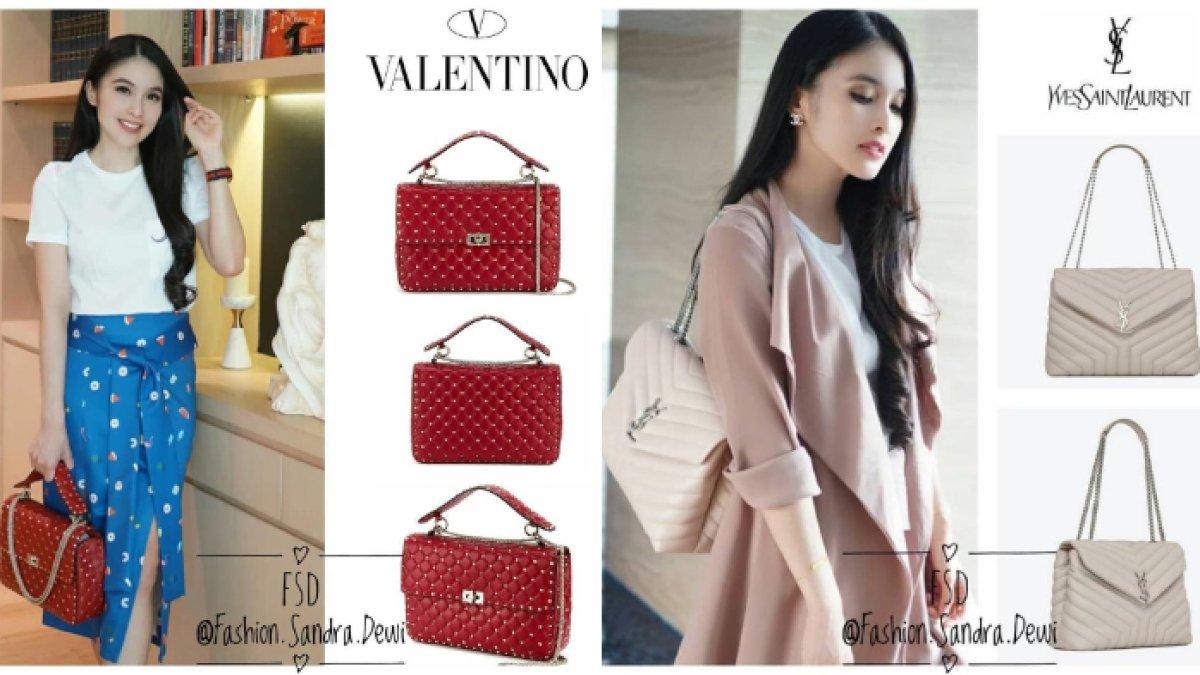 Koleksi tas branded Sandra Dewi