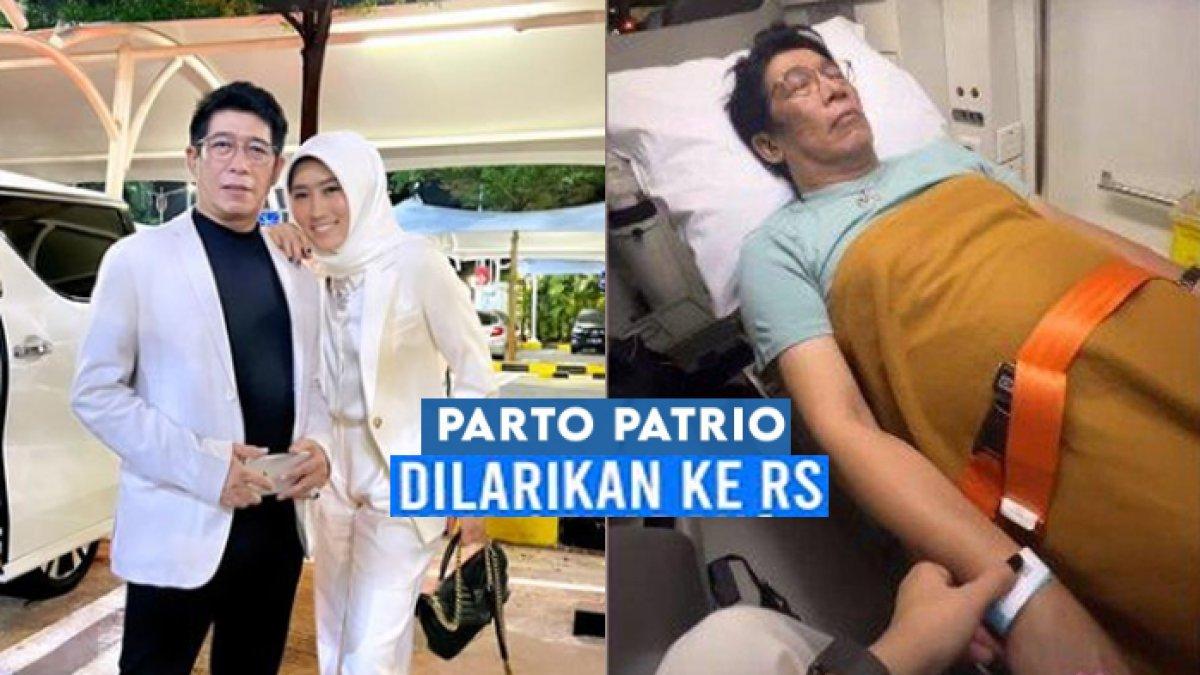 Komedian Parto Patrio dilarikan ke rumah sakit.