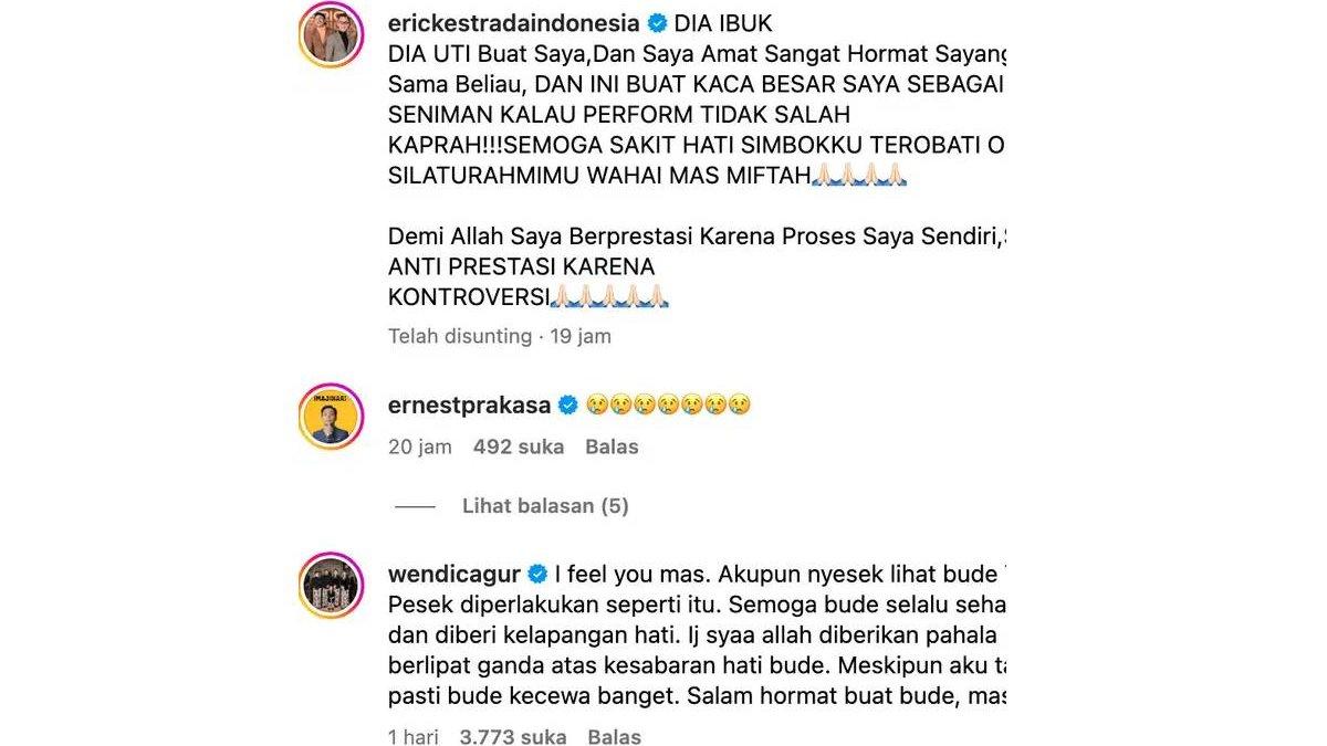 Komentar Wendi Cagur terkait Yati Pesek.
