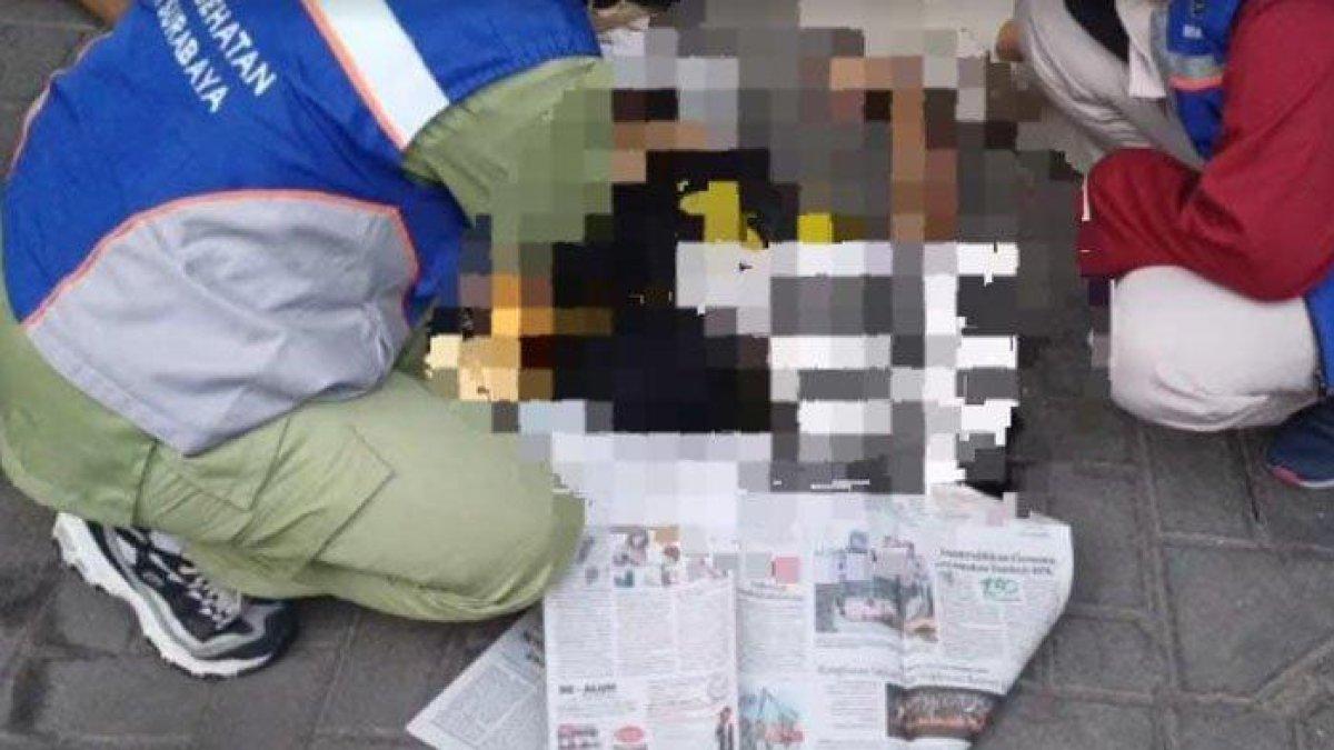 Kondisi korban terseterum di Surabaya saat dievakuasi