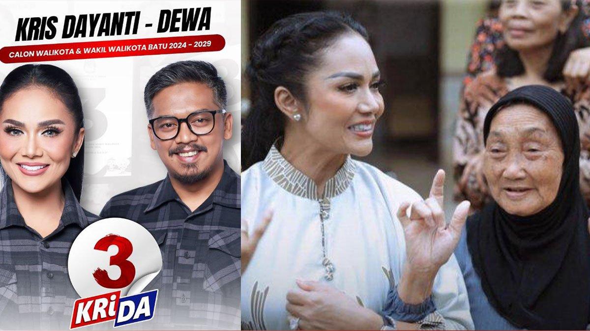 Clon wali kota Batu, Krisdayanti saat kampanye Pilkada Kota Batu 2024.