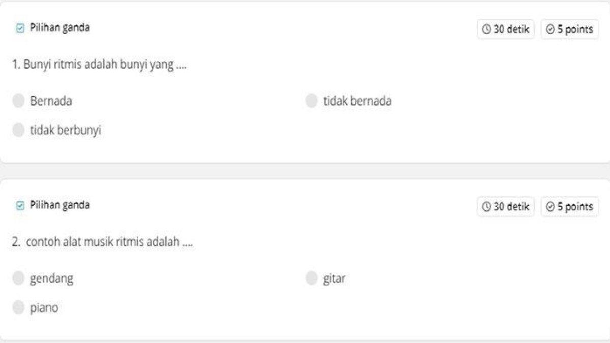 Kumpulan beberapa kisi kisi seni musik kelas 8 smt2