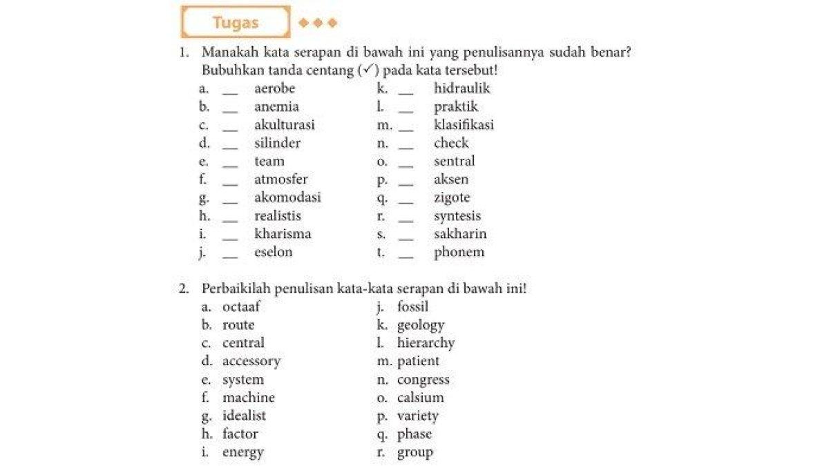 Kunci Jawaban Bahasa Indonesia Kelas 11 SMA Halaman 224 dan 225\\\\