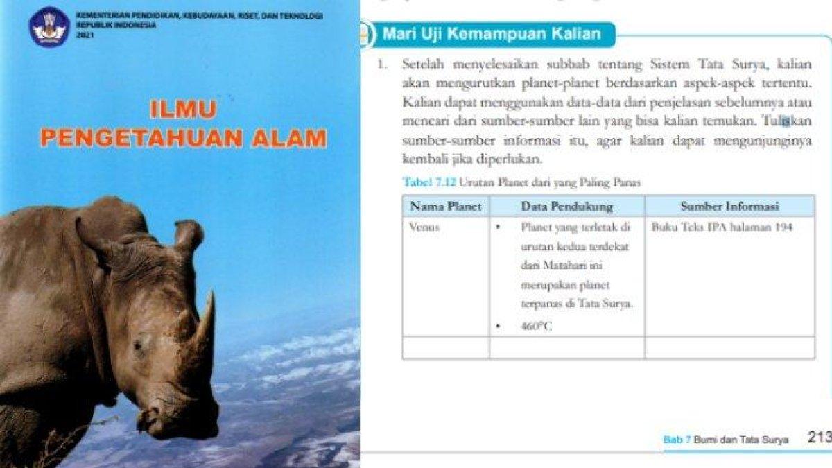 ILUSTRASI KUNCI JAWABAN: IPA Kelas 7 halaman 213 214