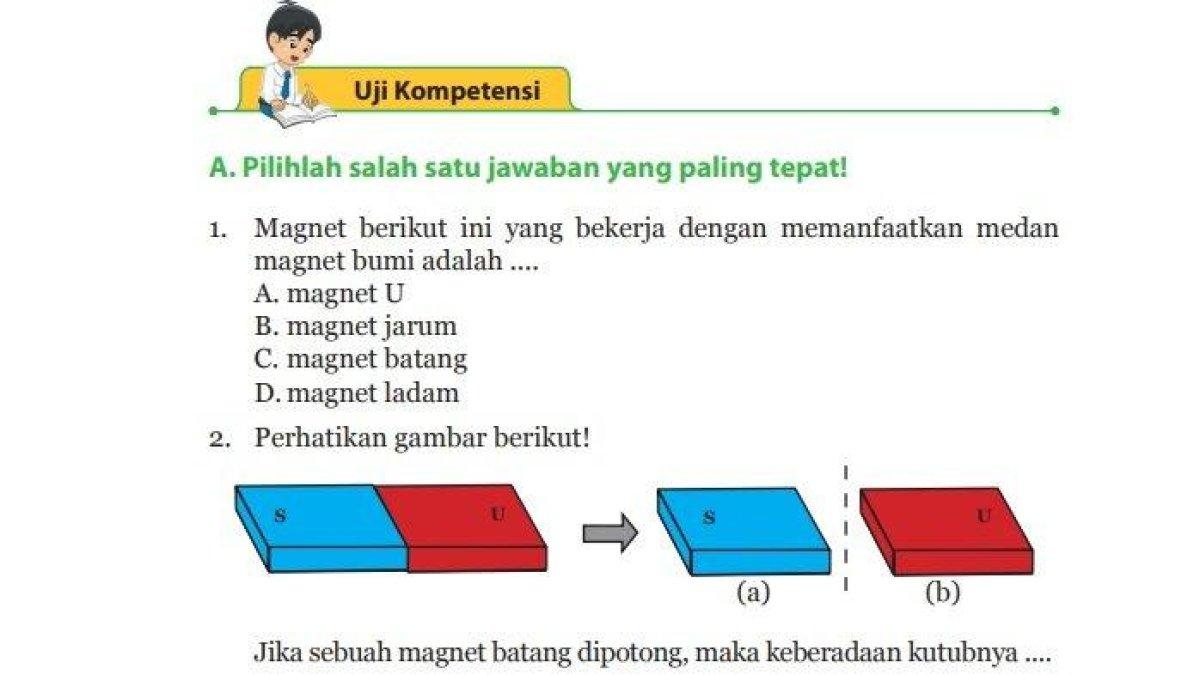 Kunci Jawaban IPA Kelas 9 SMP Halaman 45, 46 dan 47: Uji Kompetensi Semester 2
