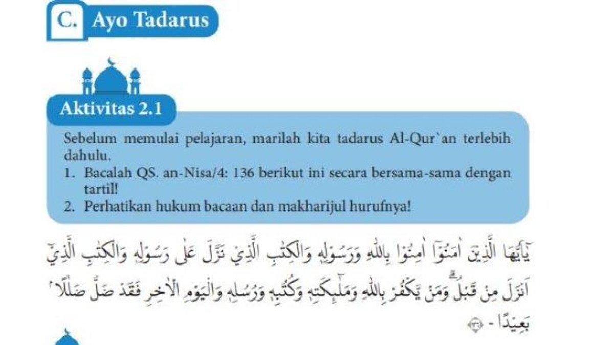 Kunci Jawaban PAI Kelas 10 Kurikulum Merdeka Halaman 31