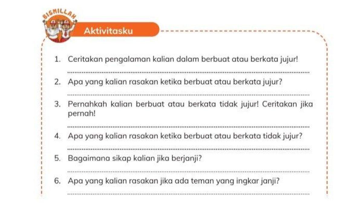 Kunci Jawaban PAI Kelas 4 Halaman 140 Kurikulum Merdeka a