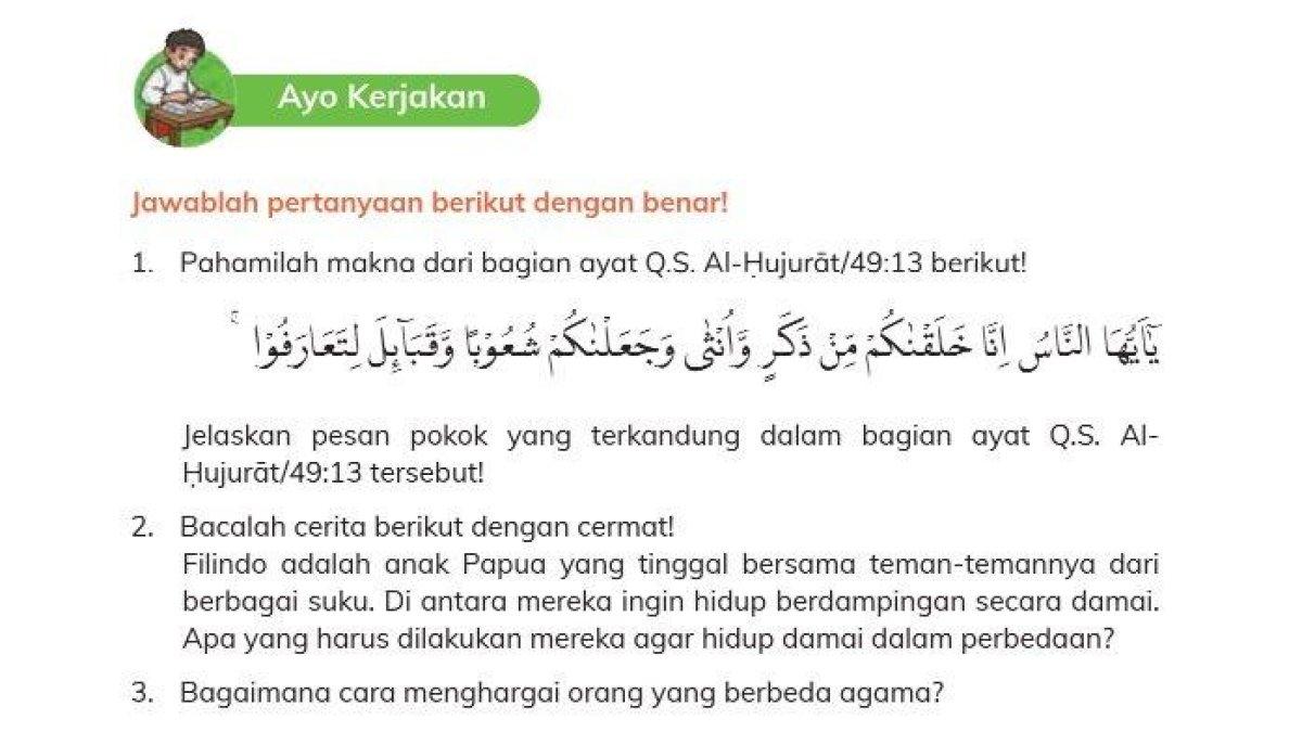 Kunci Jawaban PAI Kelas 4 Halaman 19 20 Kurikulum Merdeka dd