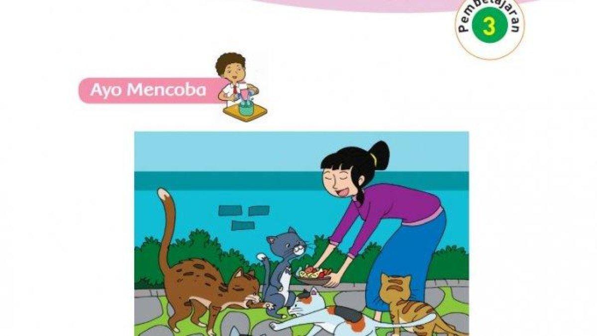 Tematik Kelas 3 SD/MI Tema 2 Subtema 2 Pembelajaran 3 halaman 77, 78, 79, dan 80 tentang Kisah Petani dan Anak Harimau.