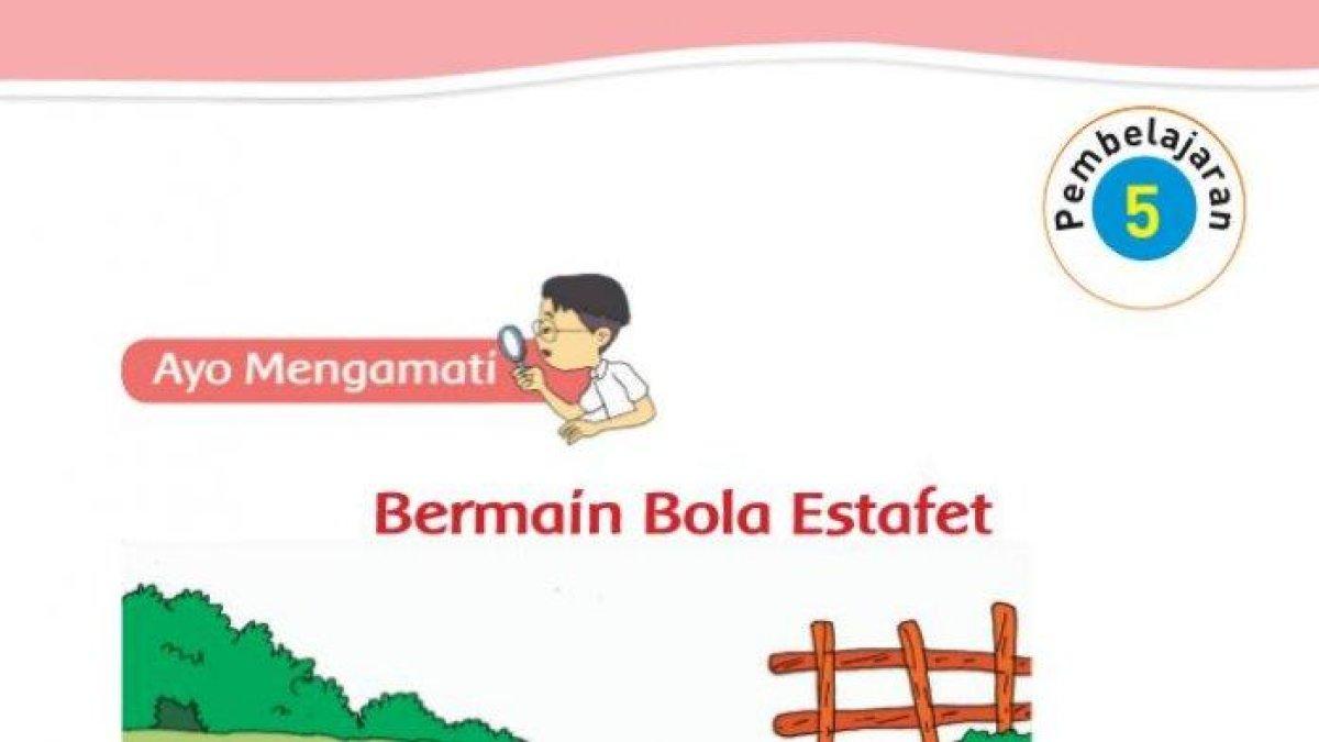 Pembelajaran 5 halaman 153 dan 154 buku tematik mengenai Kebersamaan di Tempat Bermain.