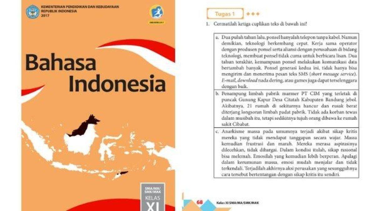 Kunci jawaban Indonesia kelas 11 halaman 68-72 aktivitas 2.6