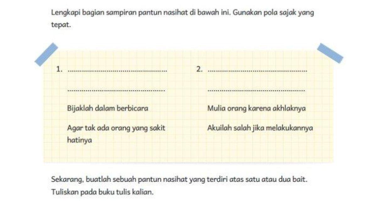 Kunci jawaban Bahasa Indonesia Kelas 5 halaman 189 Kur