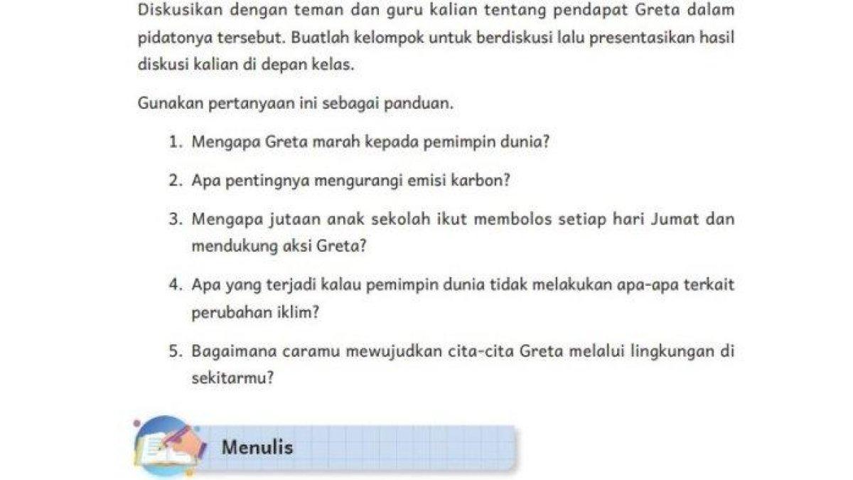 Kunci jawaban Bahasa Indonesia Kelas 6 halaman 131 Kurikulum Merdeka.