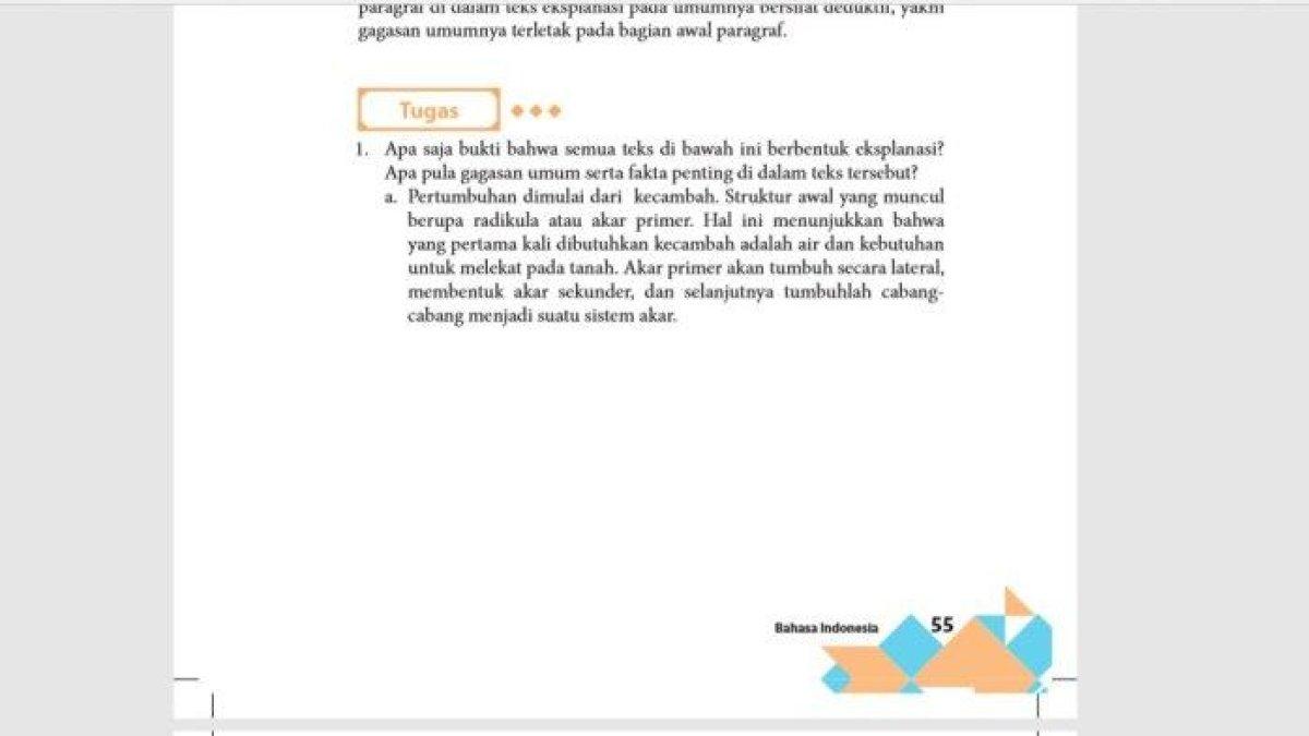 Kunci jawaban Bahasa Indonesia kelas 11 halaman 55 56 semester 2 bab 2 Tugas