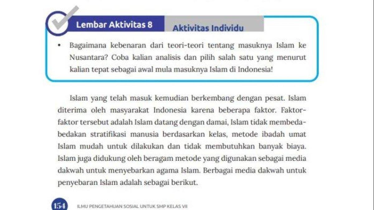 Kunci jawaban Ilmu Pengetahuan Sosial (IPS) kelas 7 SMP/MTs halaman 154 Kurikulum Merdeka