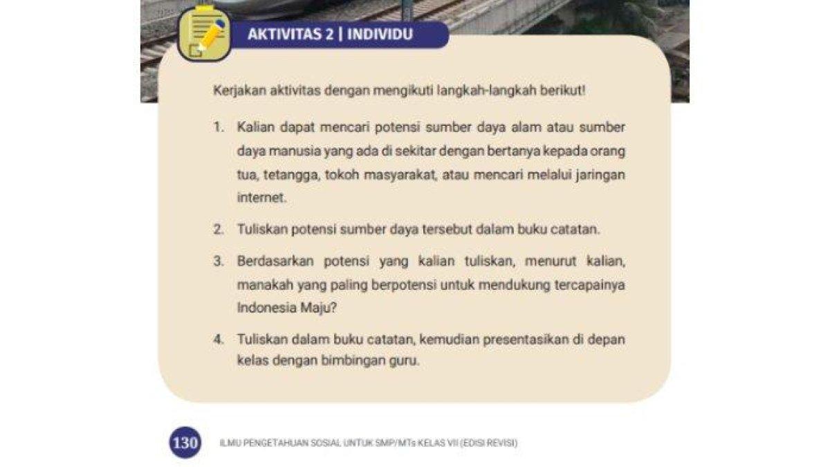 Kunci jawaban IPS kelas 7 halaman 130 Kurikulum Merdeka Edisi Revisi