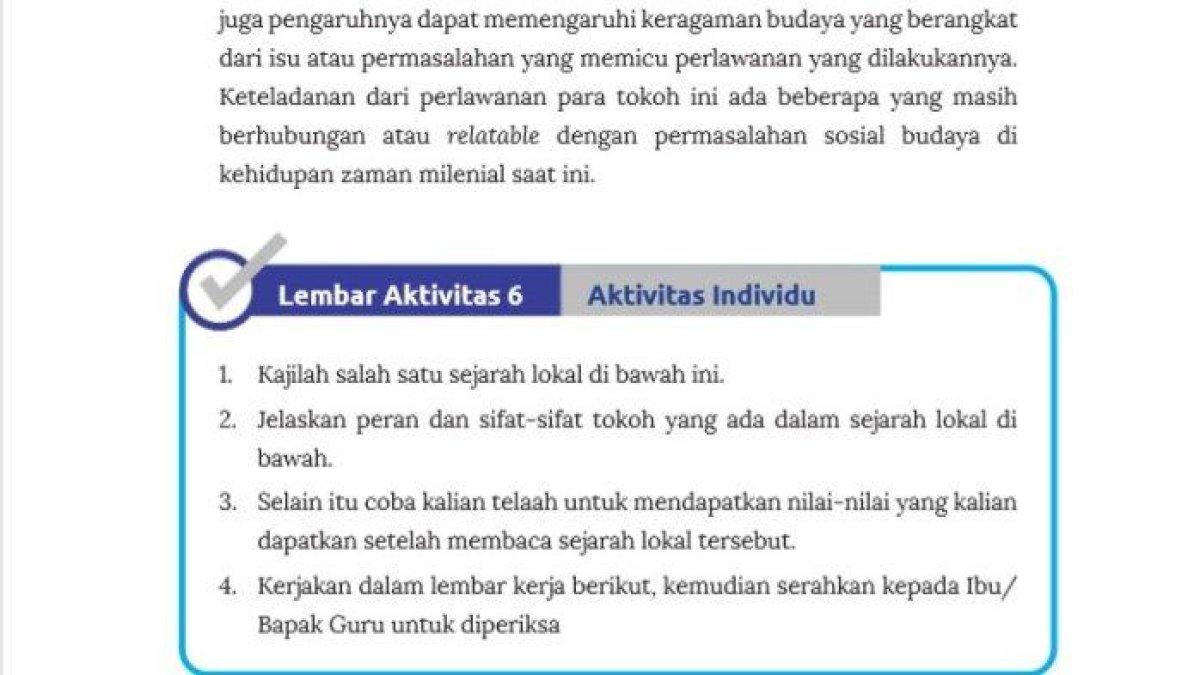 Kunci jawaban IPS kelas 7 halaman 214 kurikulum merdeka tentang peran tokoh sejarah lokal.