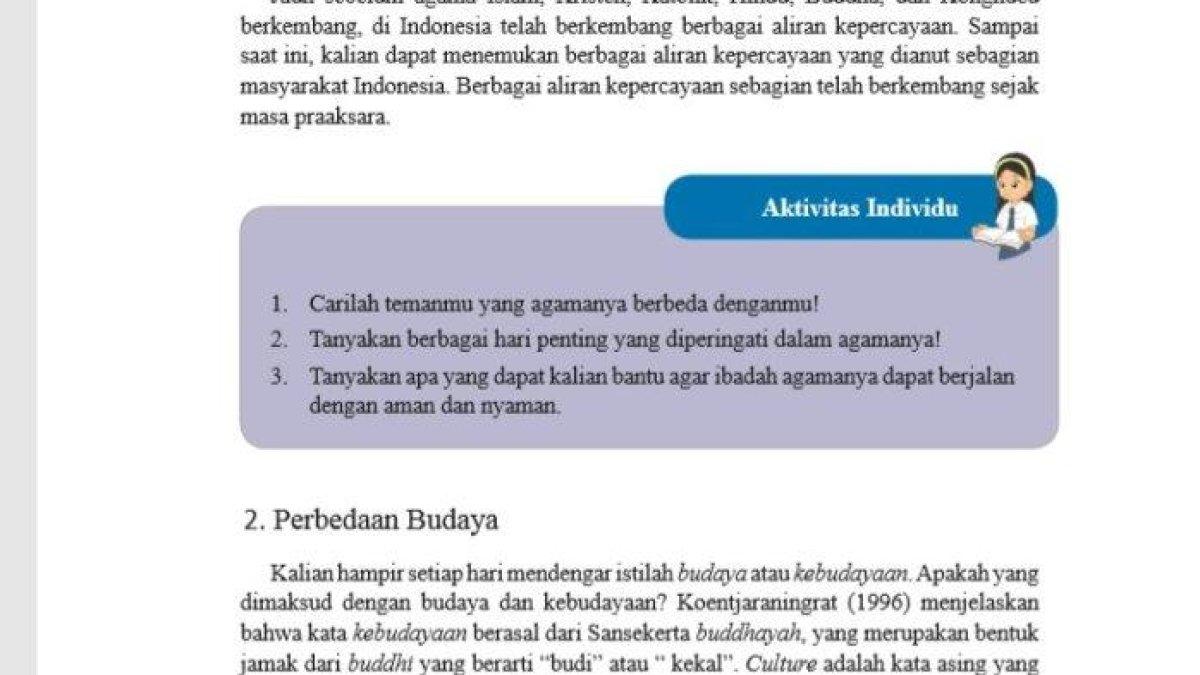 Kunci jawaban IPS kelas 8 halaman 105 mengenai materi pluralitas masyarakat Indonesia.