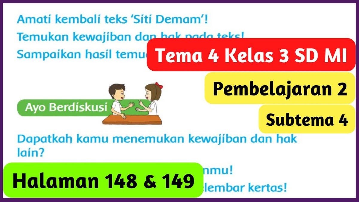 Menguasai Tema 4 Kelas 3 SD: Kumpulan Soal Latihan Lengkap dengan Kunci Jawaban Menguasai Tema 4 Kelas 3 SD: Kumpulan Soal Latihan Lengkap dengan Kunci Jawaban