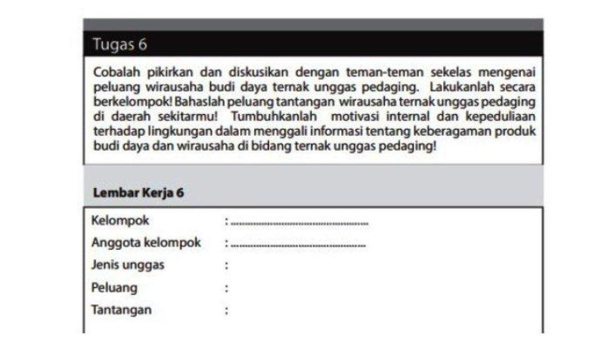 Kunci jawaban buku Prakarya kelas 12 halaman 221 tentang peluang tern