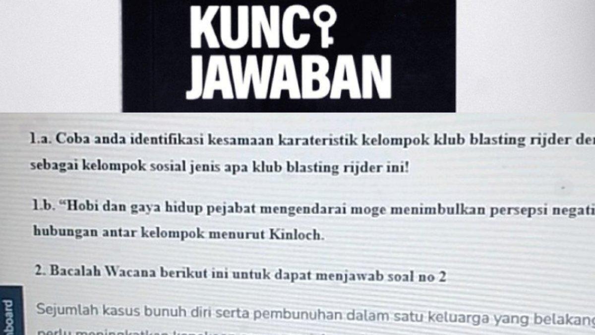 Kunci jawaban dari soal 'Identifikasi kesamaan karakteristik kelompok klub blasting rijder dengan karakteristik berbagai jenis kelompok sosial!'