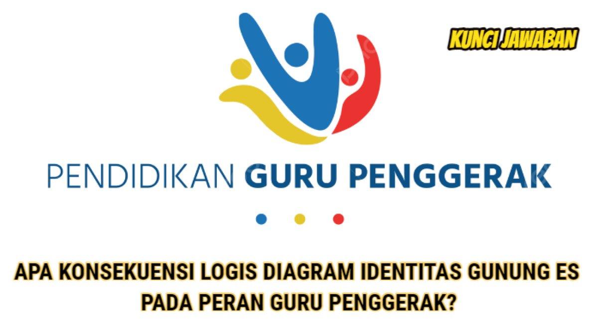 Kunci jawaban dari soal 'Jelaskan apa konsekuensi logis diagram identitas gunung es pada peran Guru Penggerak!'