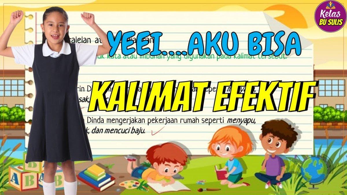 Kunci jawaban kelas 6 SD, kalimat efektif.